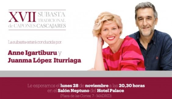 ALJOMAR acompañará a CASCAJARES en su tradicional subasta de capones en el hotel Palace de Madrid