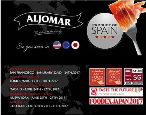 Aljomar, en el Salón de Gourmets de Madrid y ferias de EEUU, Japón y Alemania