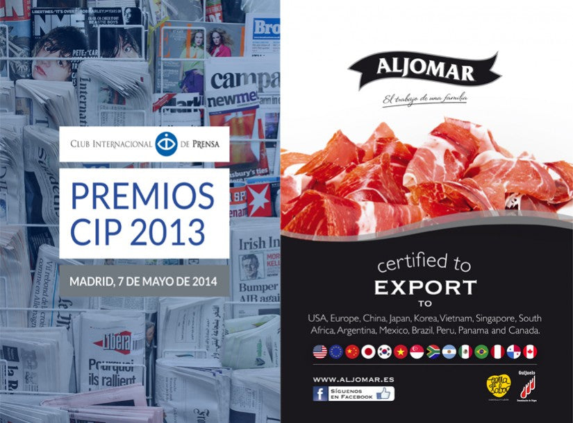 Nuestro Jamón Ibérico, en los premios del Club Internacional de Prensa