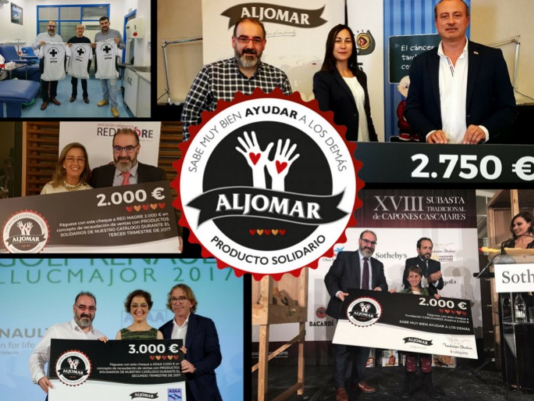 Aljomar ha destinado más de 25.000 euros a campañas solidarias en 2017