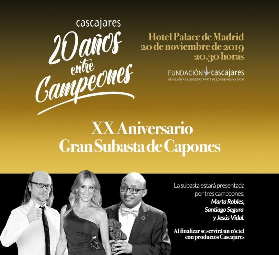 ¡Cuenta atrás para la Subasta benéfica de Capones Cascajares!