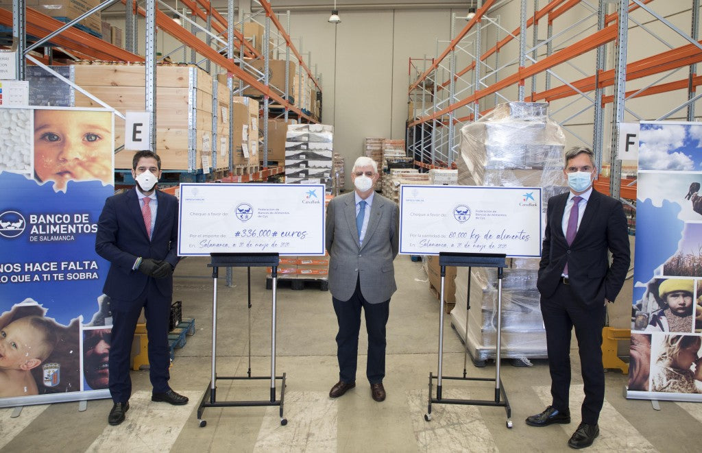 La EFCyL entrega al banco de alimentos 80 toneladas de producto y 336.000 euros