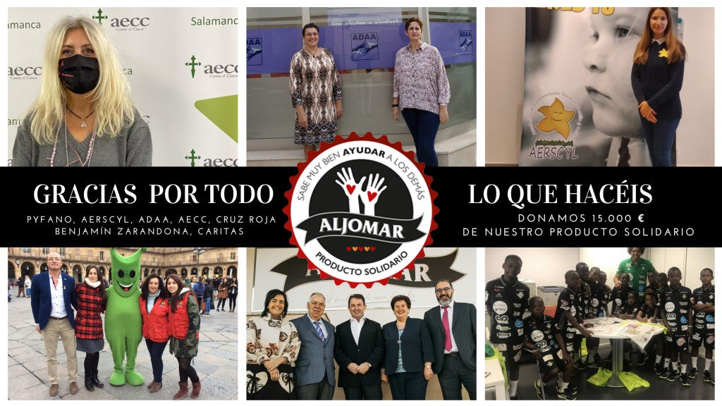 Jamones Aljomar intensifica su apoyo a entidades sociales en 2020