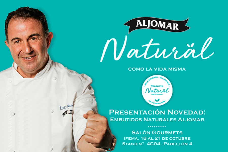 Aljomar presenta en Salón Gourmets su línea de embutidos ibéricos 100% natural