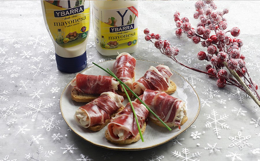 Rollitos de jamón ibérico Aljomar y pollo