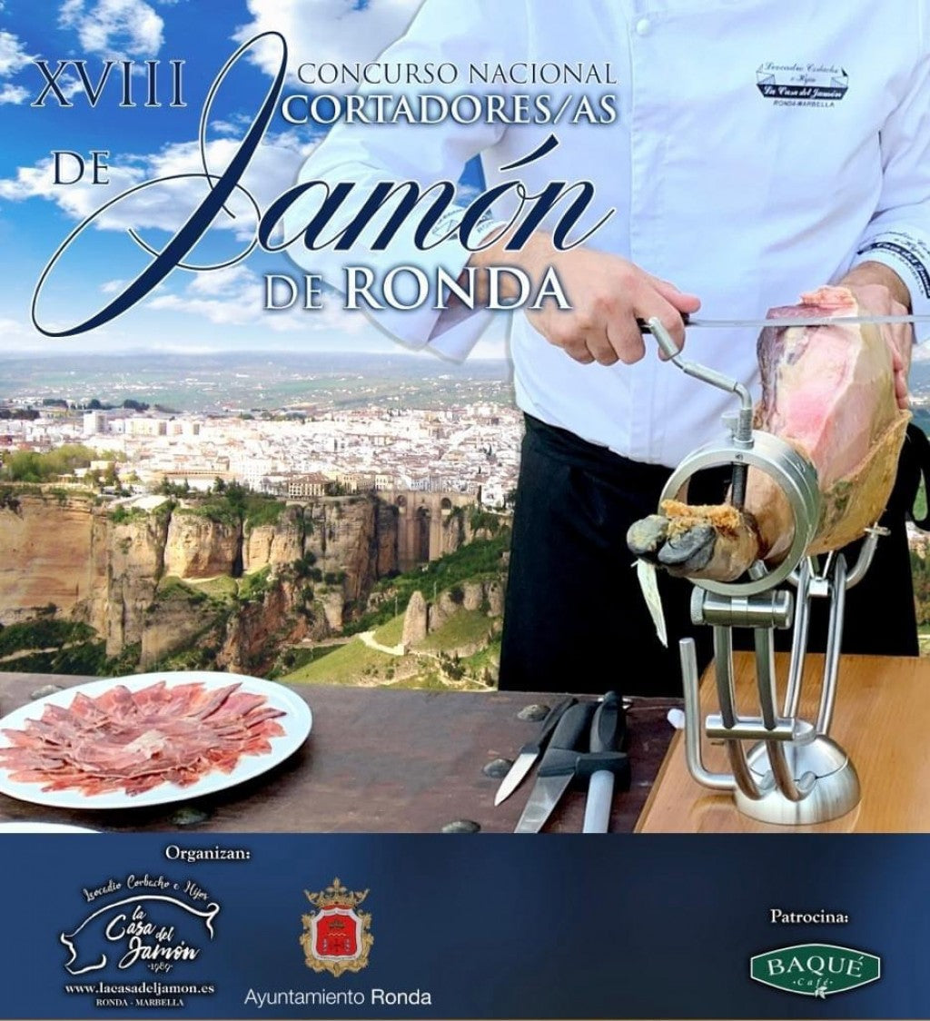 Vuelve el Concurso Nacional de Cortadores de Ronda, con jamones ibéricos Aljomar