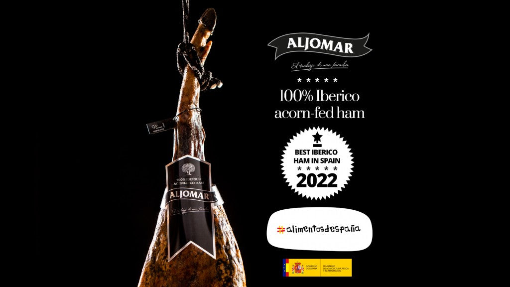 Aljomar 100% Iberico acorn-fed ham selected as best Iberico ham in Spain
