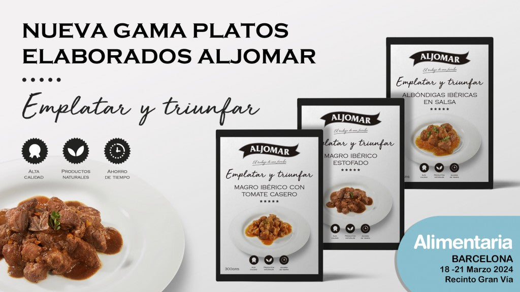 Aljomar presenta en Alimentaria 2024 su nueva gama de platos elaborados