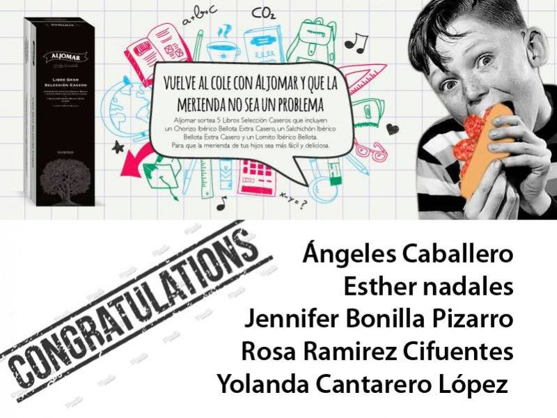 Enhorabuena, y a disfrutar de la merienda Aljomar