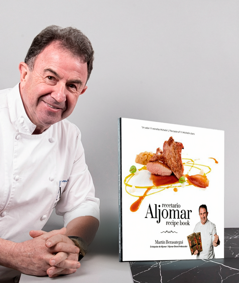 Alta cocina con alma ibérica: el nuevo recetario de Martín Berasategui para Aljomar