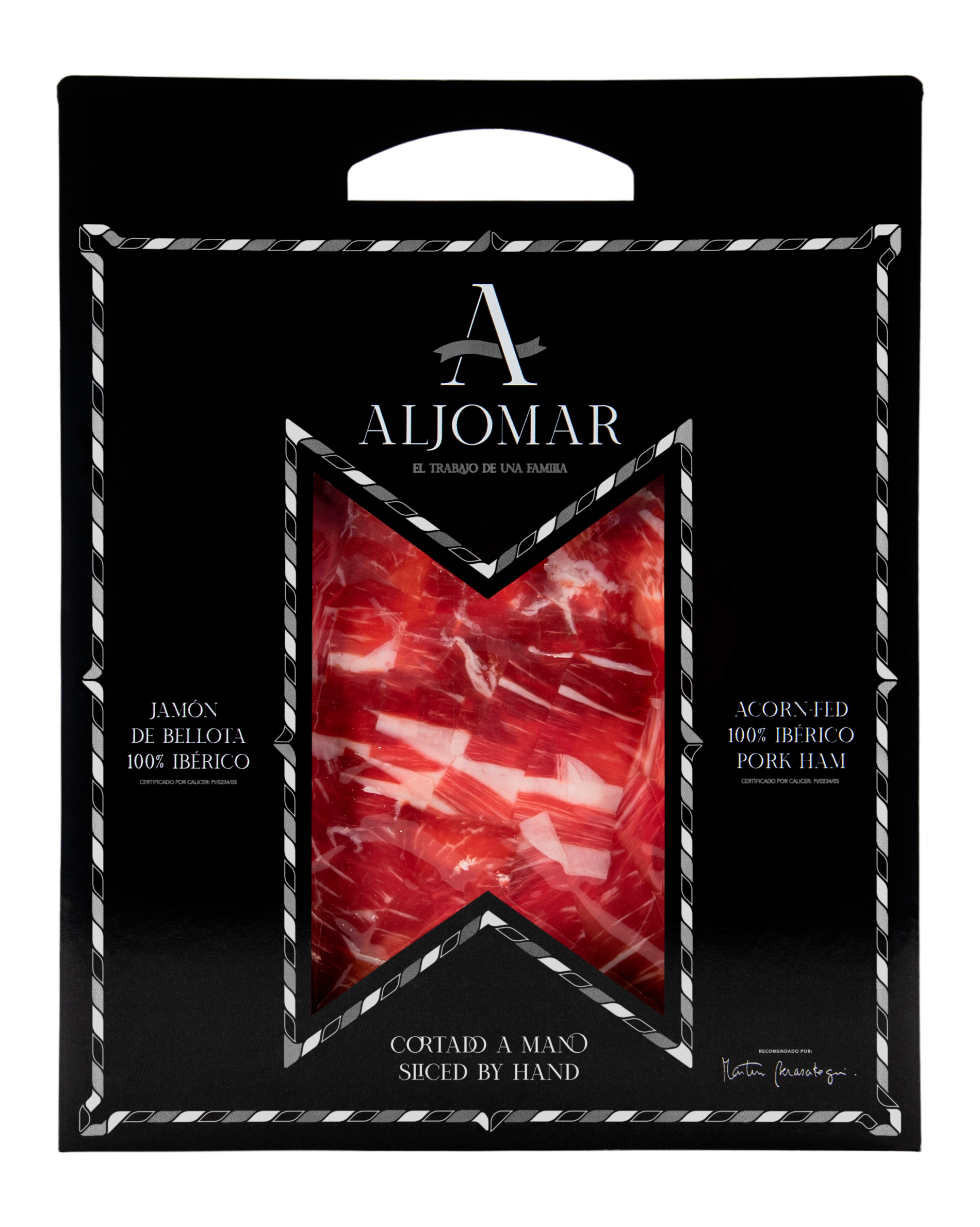 ESTUCHE MARTÍN BERASATEGUI : JAMÓN DE BELLOTA 100% IBÉRICO - CORTE A CUCHILLO