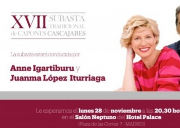 ALJOMAR acompañará a CASCAJARES en su tradicional subasta de capones en el hotel