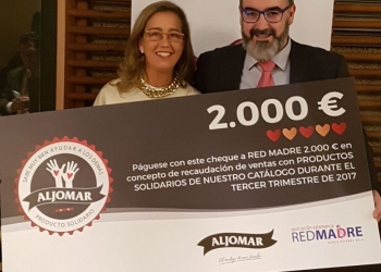 Aljomar entrega 2.000 € a Red Madre gracias a su 'producto solidario'
