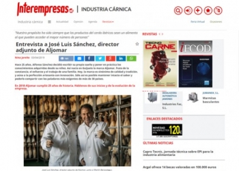 Entrevista a José Luis Sánchez, director adjunto de Aljomar, en Interempresas