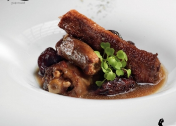 Aljomar Iberico Pig Tails Stew with prunes
