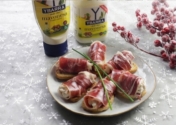 Rollitos de jamón ibérico Aljomar y pollo