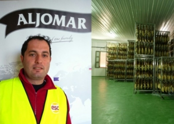 David Sierra Jiménez, vigilante de la fábrica de Aljomar en Guijuelo